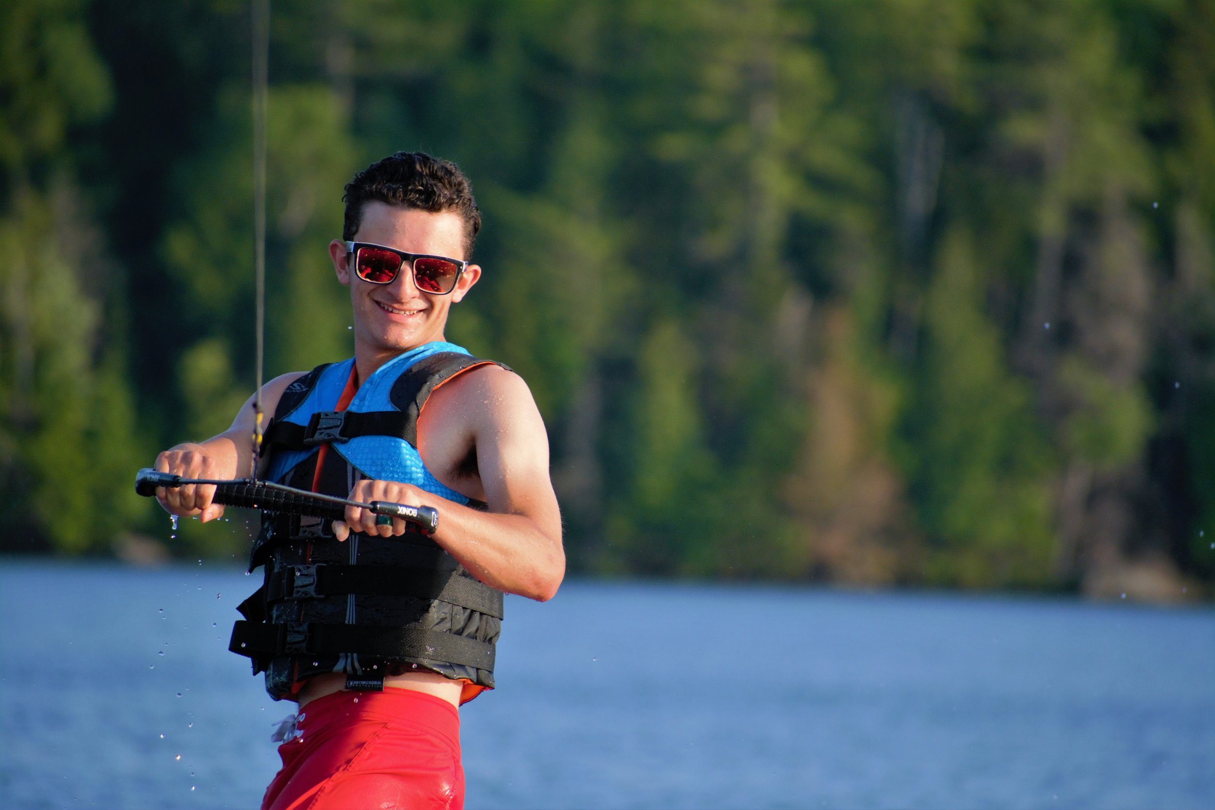Enjoying a day on the water