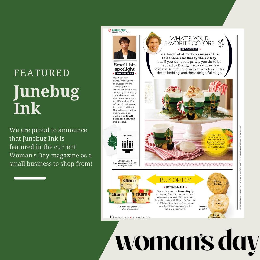 We are proud to announce that Junebug Ink is featured in the current Woman's Day magazine as a small business to shop from! 
https://www.womansday.com/life/a38336769/best-small-business-shops/

#featured #smallbusinessownerlife #womansdaymagazine