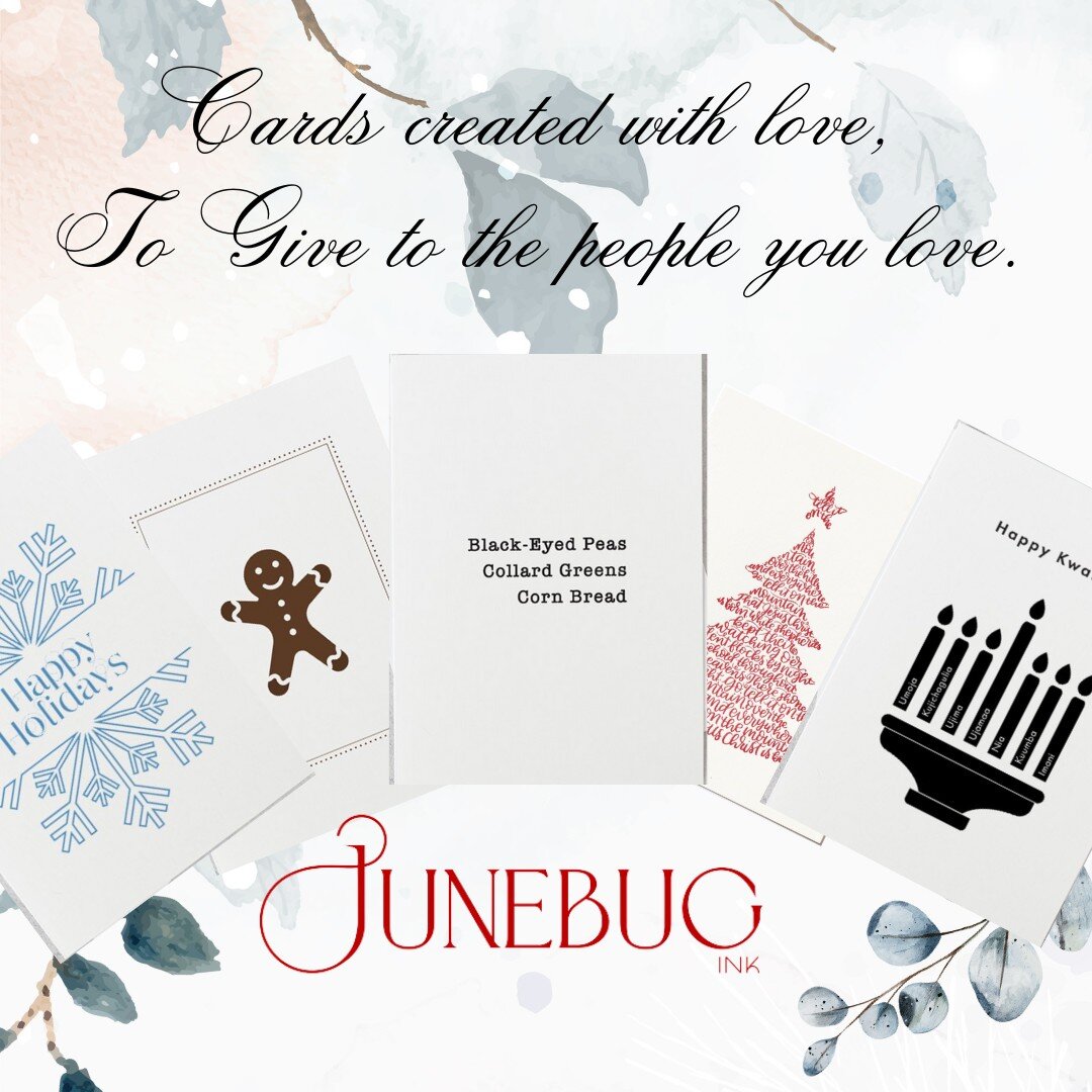 Discover the exquisite collection of Junebug Ink greeting cards, designed to celebrate the essence of modern life and elevate the rich heritage of African-American culture and traditions. Each card is meticulously crafted with exceptional artistry an