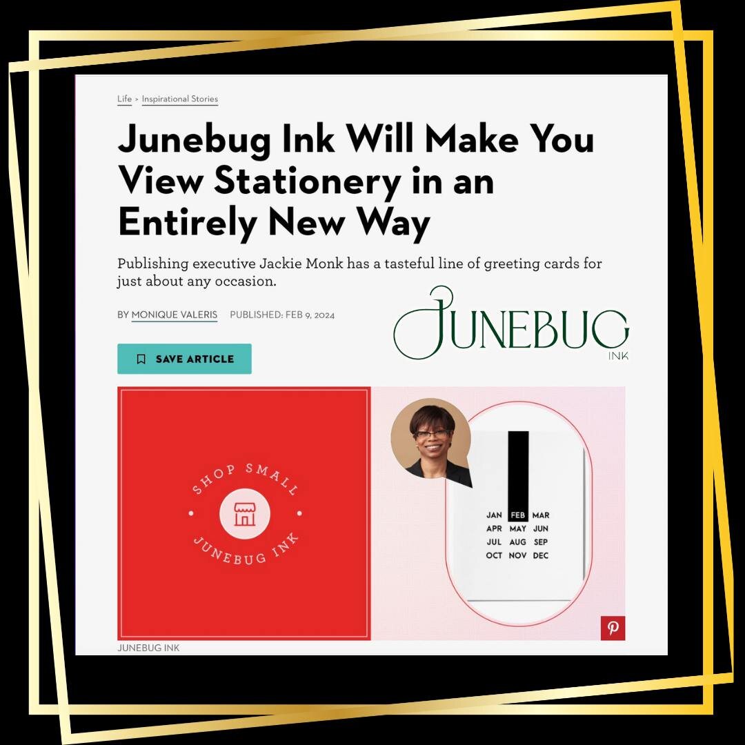 We're ecstatic! @goodhousemag has featured Junebug Ink and our chic line of greeting cards! From heartfelt messages to artistic designs, Junebug Ink creations are perfect for many occasions. Click on the link below to read the article!

https://www.g