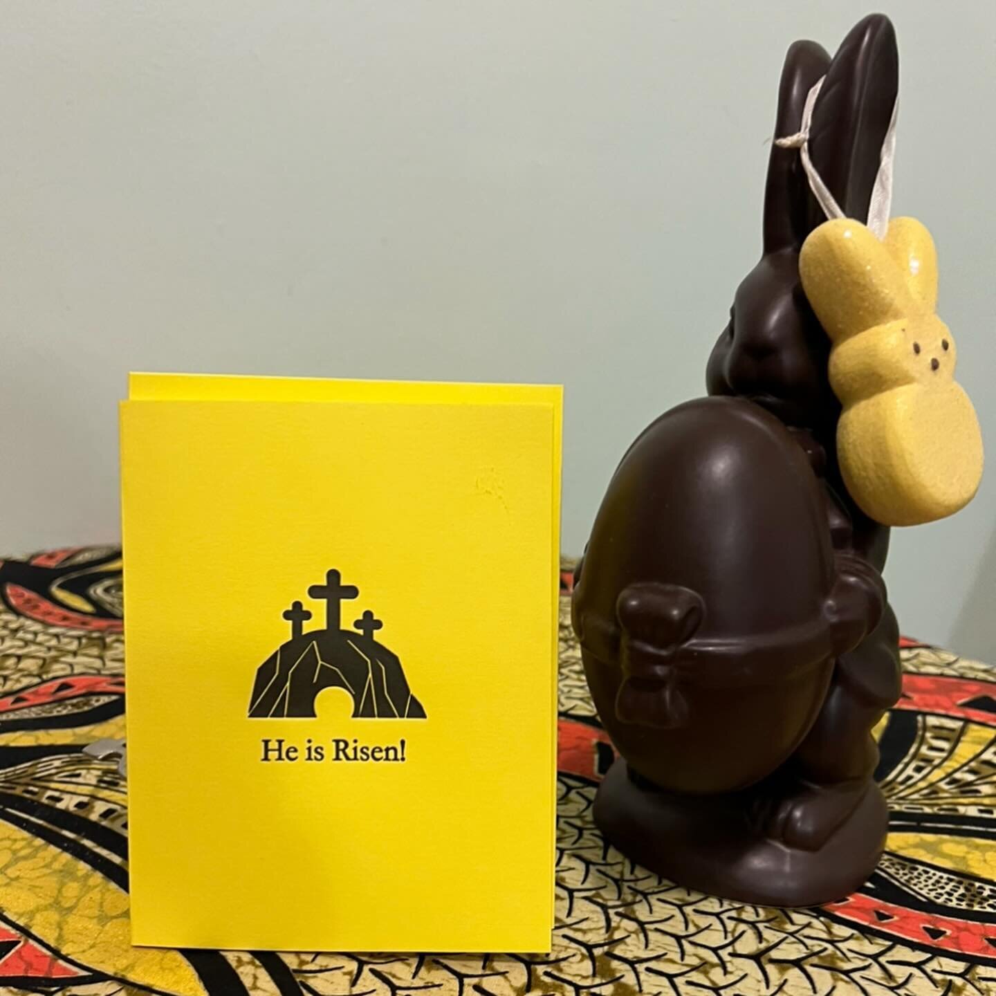 Easter is coming! See link in bio for more information about our bright &ldquo;Peep&rdquo; yellow greeting card. #easter #eastergreetingcard