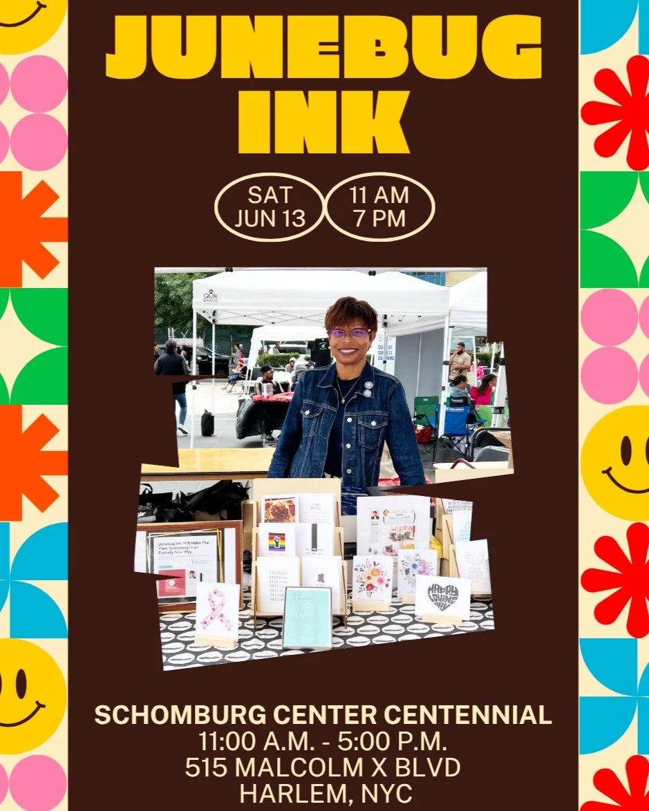We&rsquo;re heading to something BIG ✨📚🎨

Junebug Ink is thrilled to be part of the @schomburgcenter Centennial Festival on Saturday, June 13 (11 AM&ndash;7 PM)&mdash;a full-day celebration of 100 years of Black literary brilliance, creativity, and