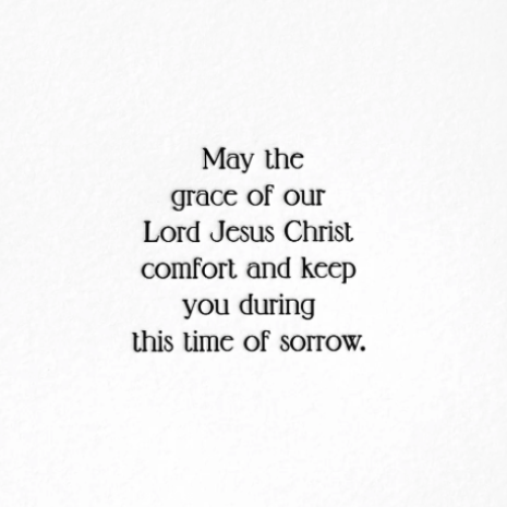 Sympathy, Scripture card, inside_zoom