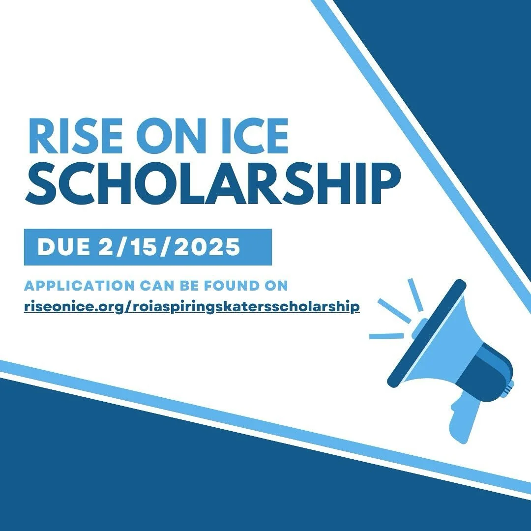 5 DAYS left to apply! Don&rsquo;t miss out!!

The recipient will receive $500 to offset skating expenses. To apply, visit the page &ldquo;Rise on Ice Scholarship&rdquo; on the Rise on Ice website (LINKED IN BIO).