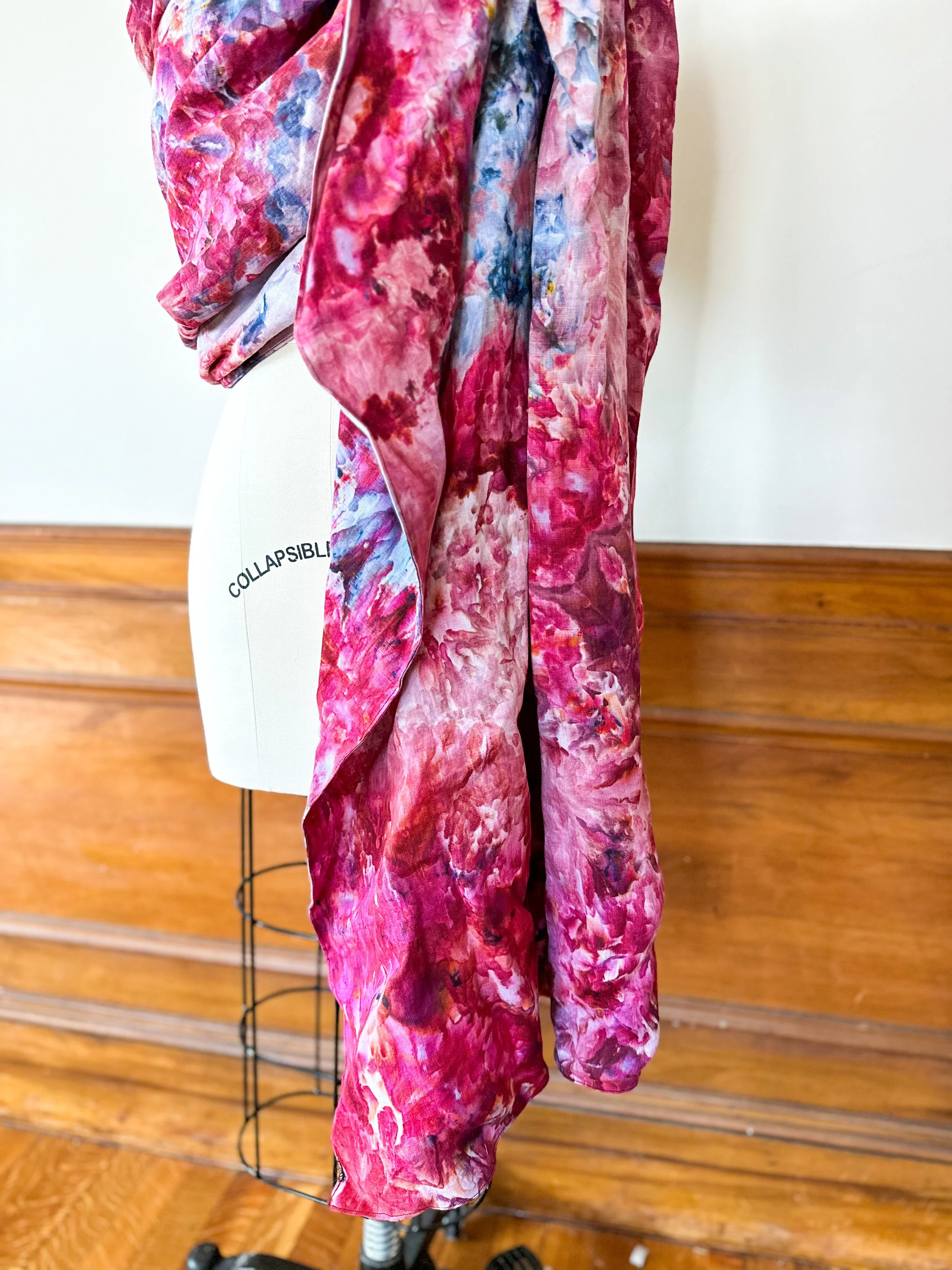 82" handdyed linen ring sling — briar clove