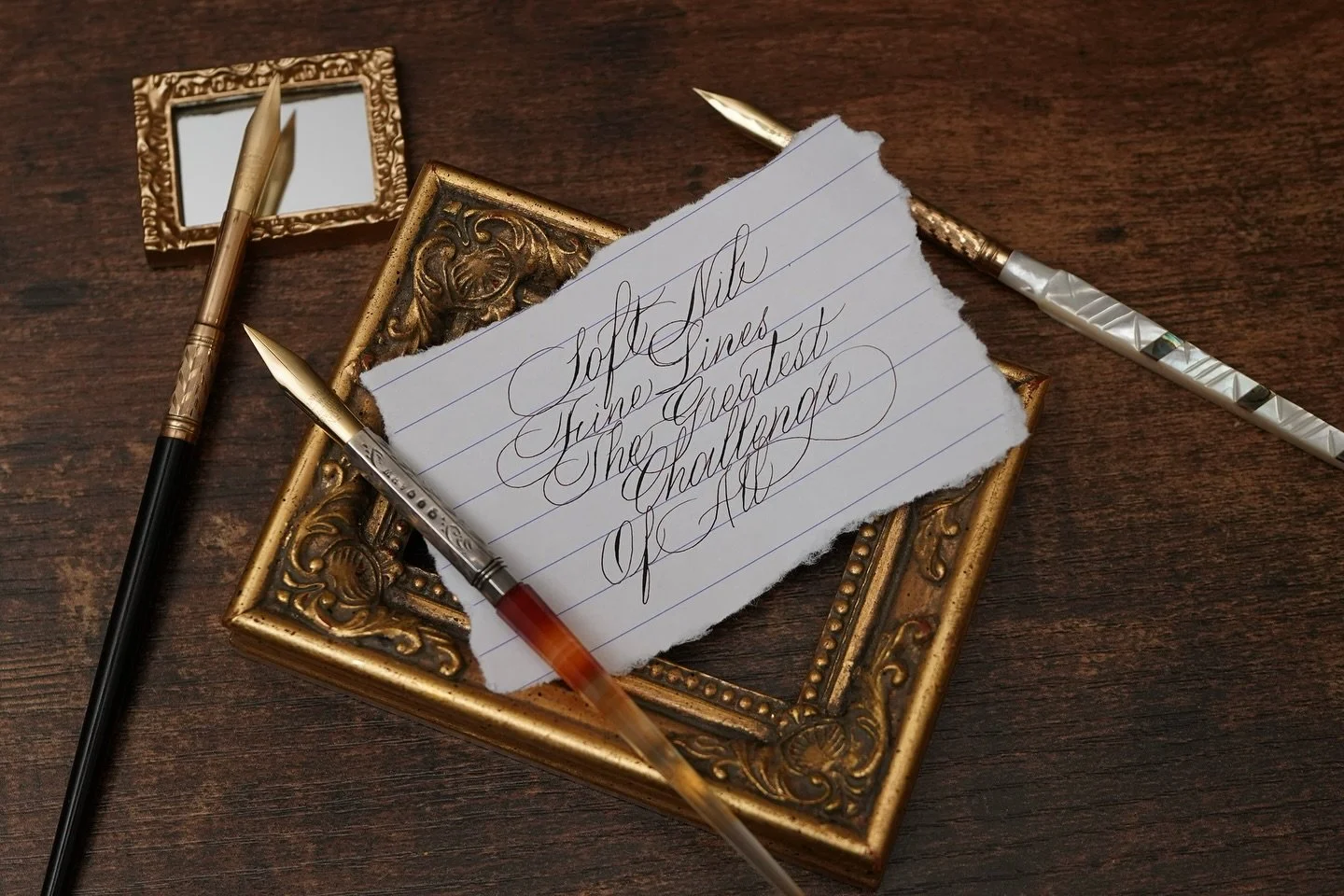 Using a soft nib to write very fine lines is probably the greatest challenge in writing for me. That requires a lot of precision in motor control. However, it&rsquo;s also rewarding as this process ruthlessly exposes any shakiness or imperfections fo