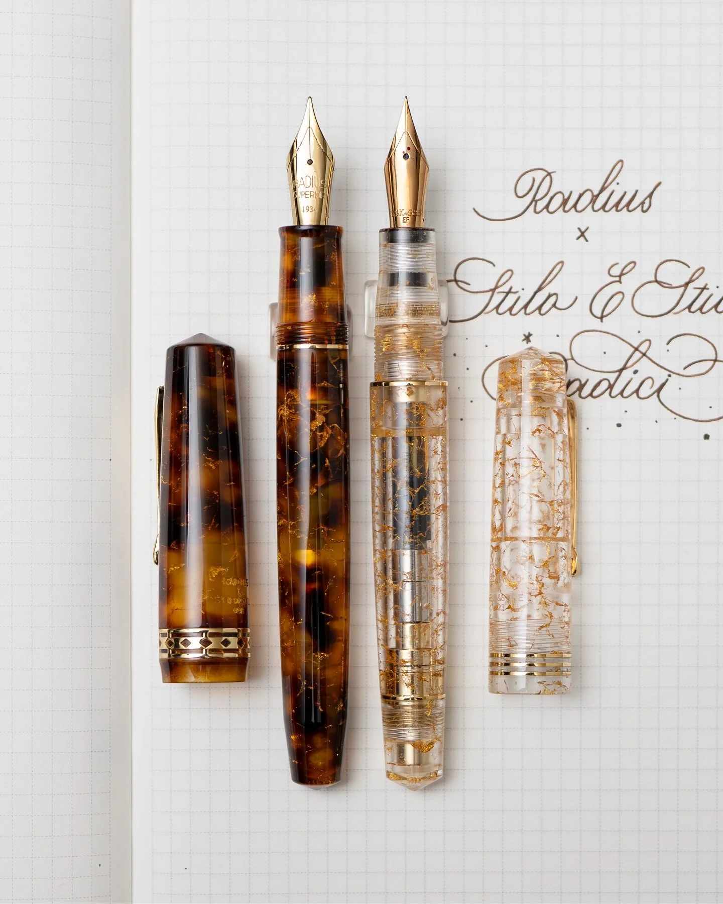 The 3rd year of getting @stiloestile store exclusive fountain pen. Look at the translucent tortoise resin, shimmering with gold threads in the middle. Oh my, just beautiful ❤️ How can I say no?

Pen: @radius1934 x @stiloestile Settimo Racidi
Ink: Dia