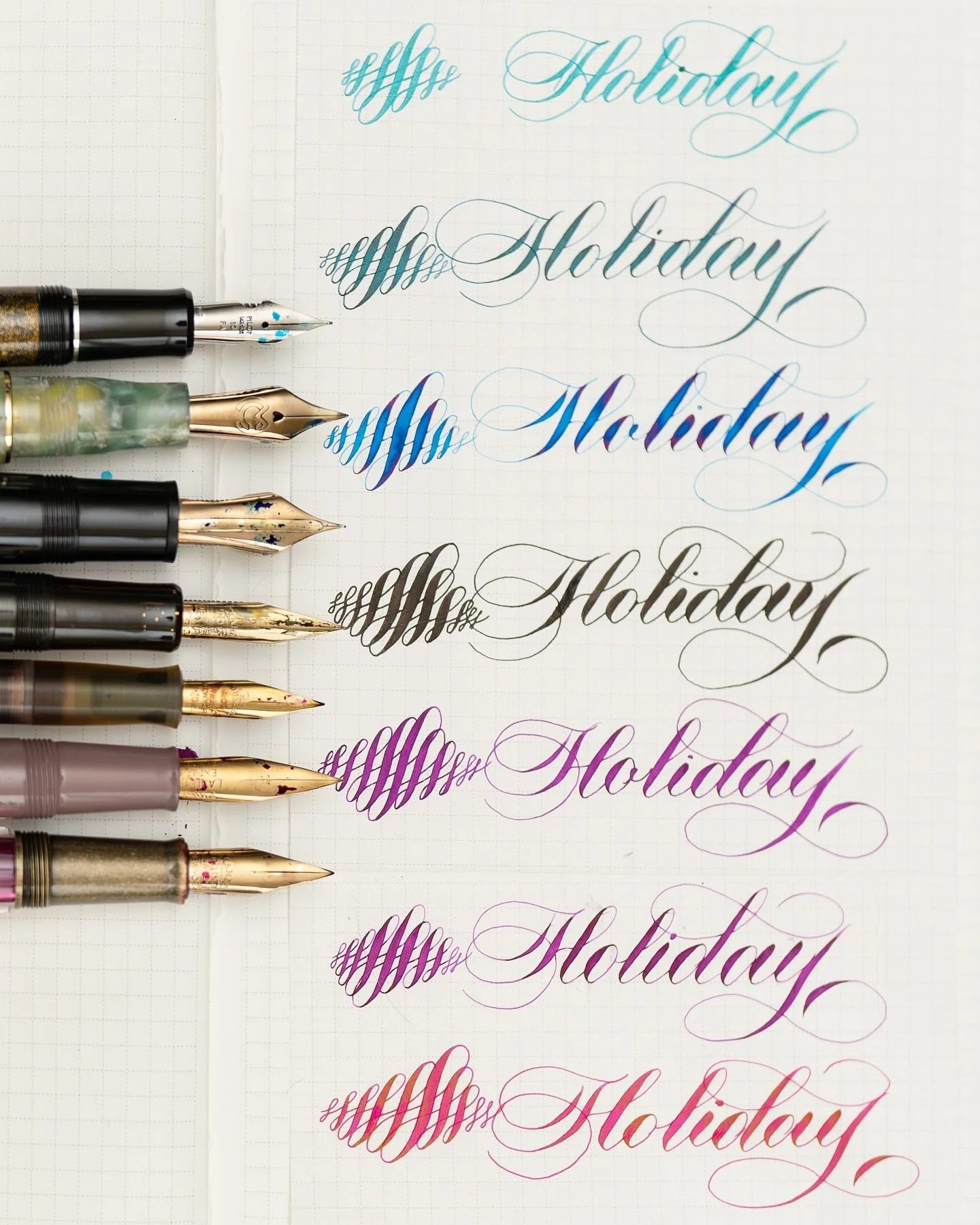 It is reaching the end of the year. I think it&rsquo;s a good time to share some of my most often used flex fountain pens in 2024. Most of these are new to me in 2024 except Pilot 912 FA (stocked nib). I just want to include it as it remains one of m