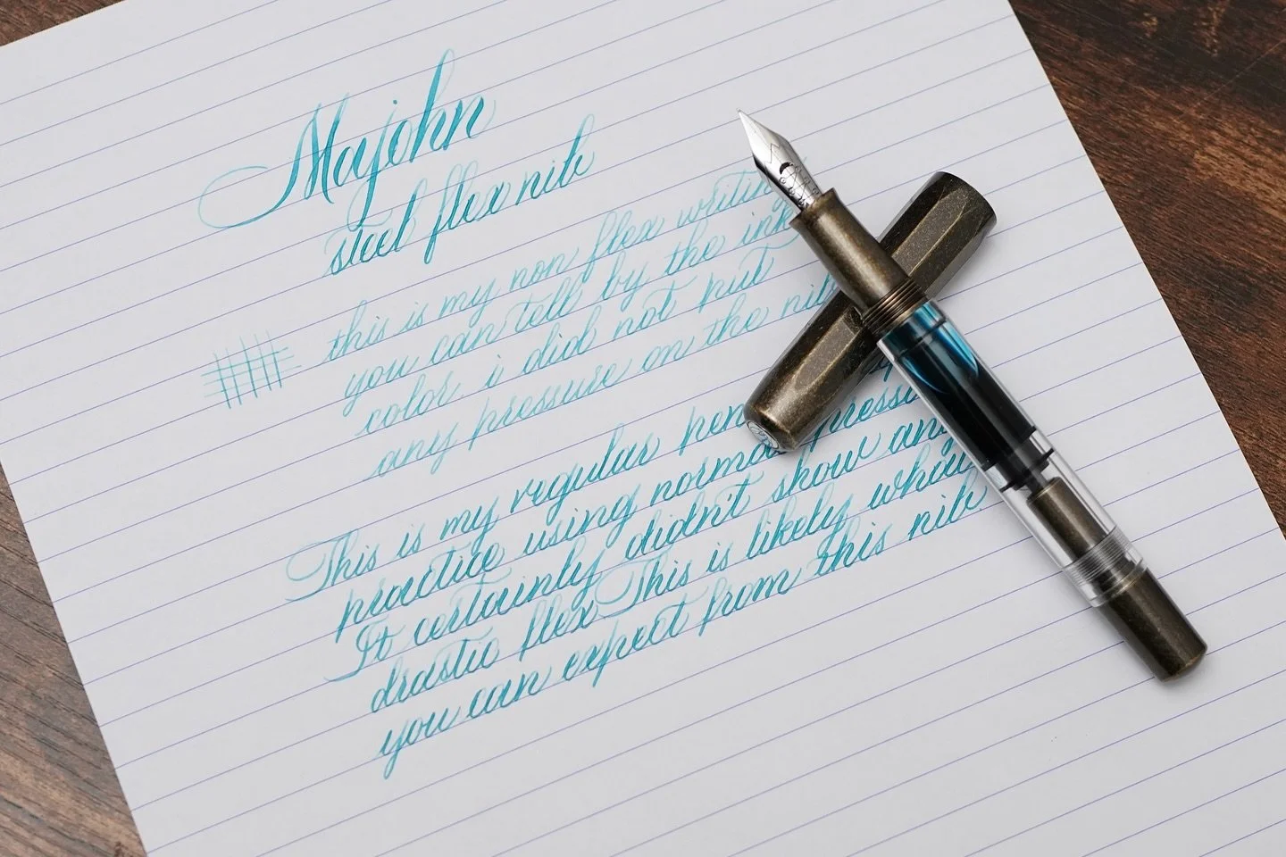 One thing about modern steel flex nibs is that they always come with some kind of compromise.

I&rsquo;ve been testing Majohn&rsquo;s new stainless steel flex nib for a bit, and I think I finally understand where it fits.

It&rsquo;s not really a &ld