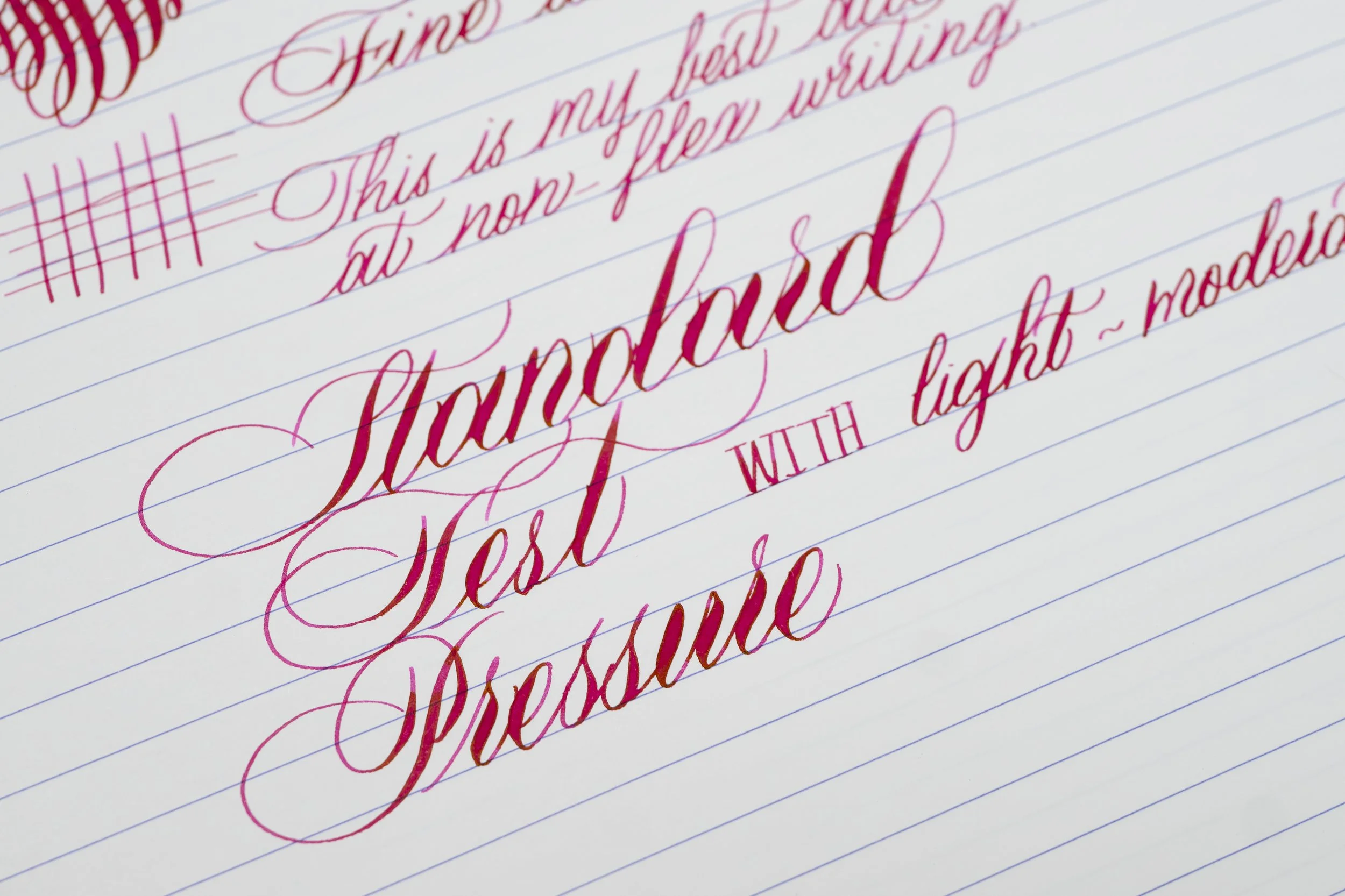 Stylosuite 14k gold fine italic flex nib fountain pen,  Maverick Pens fountain pen, best flex nib fountain pen, flexible nib fountain pen review, iroshizuku tsutsuji swatches