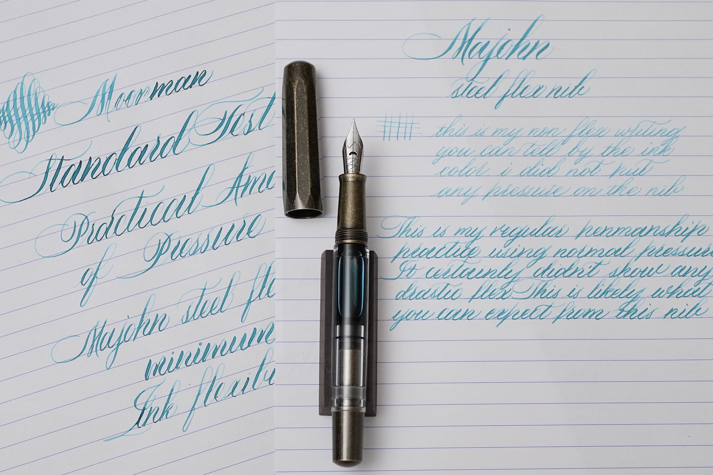 Majohn Moonman steel flex nib review | Best beginner flex nib | most affordable beginner flex nib