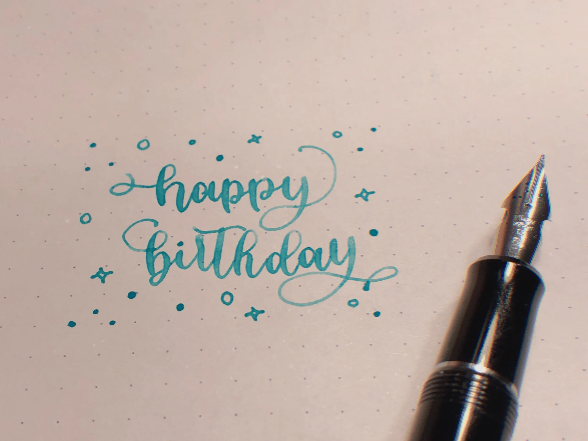 Pilot 912 FA flex nib fountain pen writing sample - beginner writing sample