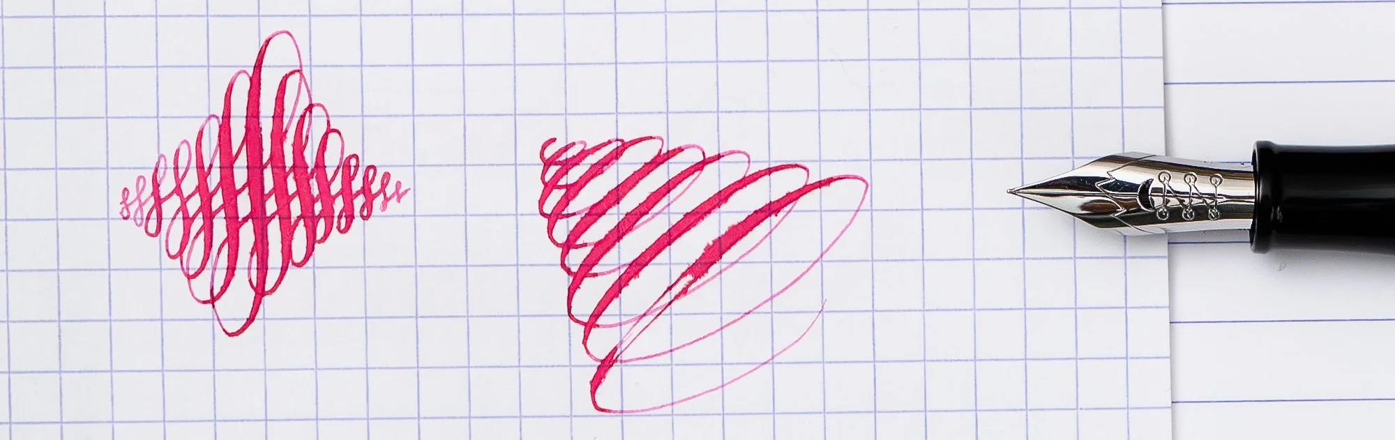 Majohn steel flex nib and its writing sample