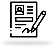 Black and white silhouette of a person jumping