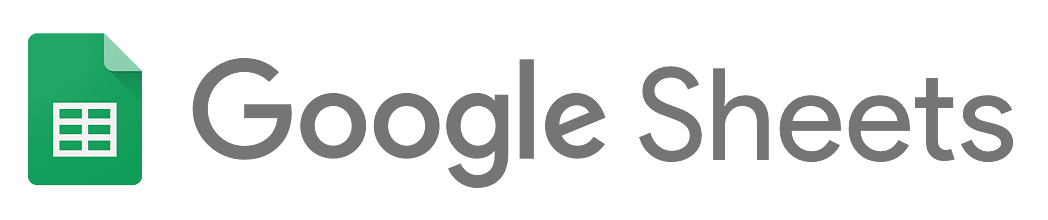 Google Sheets logo with text