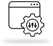A computer window with a gear icon indicating settings or configuration.