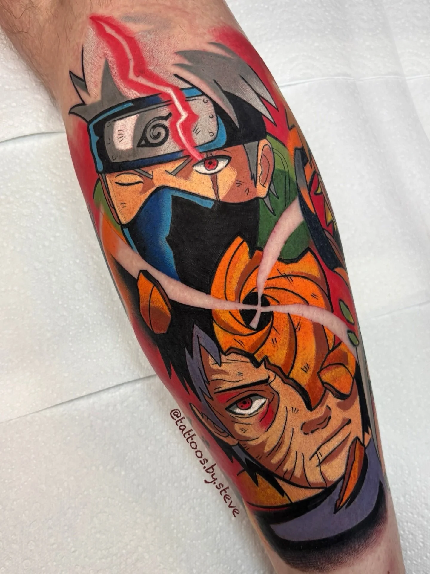@tattoos.by.steve 🍃 Kakashi Sensei and Obito 🍃
-
Would you like a Naruto Tattoo? From your beloved Leaf Shinobi to your favourite Akatsuki, I have you covered&hellip; Believe It!!
-
#naruto #naruroshippuden #narutotattoo #narutoshippuudentattoo #ka