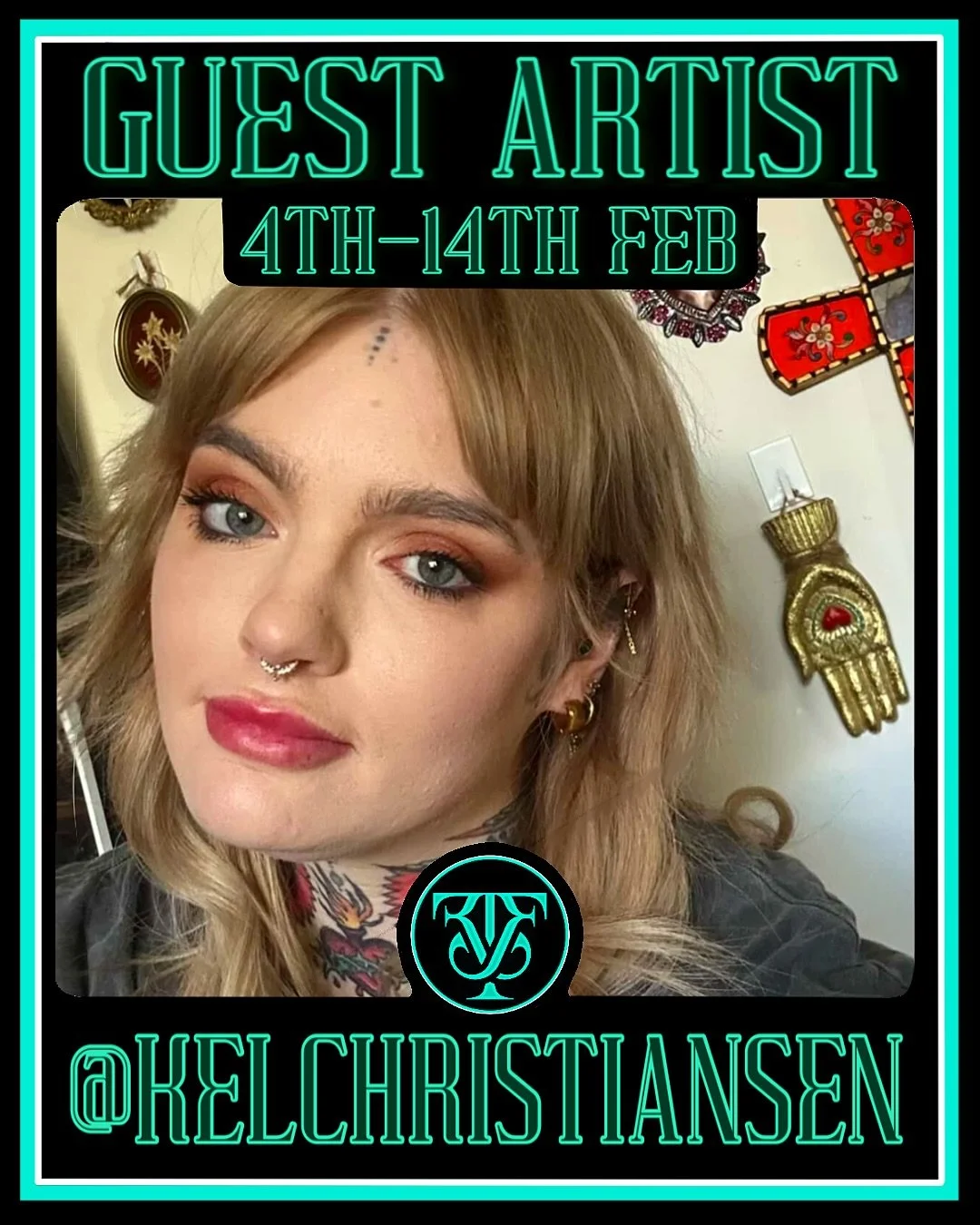 Excited to announce we have the lovely and talented @kelchristiansen guesting with us from 4th-14th February.  Kel loves all things neo-traditional, especially animals and florals 😊 to book a tattoo while she&rsquo;s here message her directly to boo