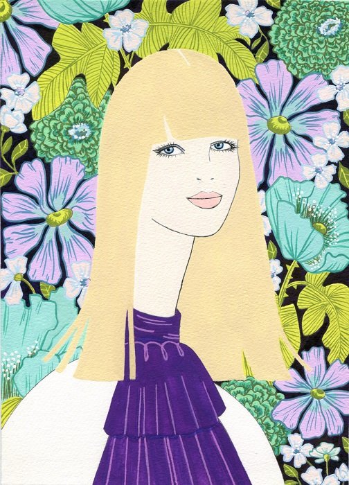 Marianne Faithfull illustration by Karoline Kent — Karoline Kent