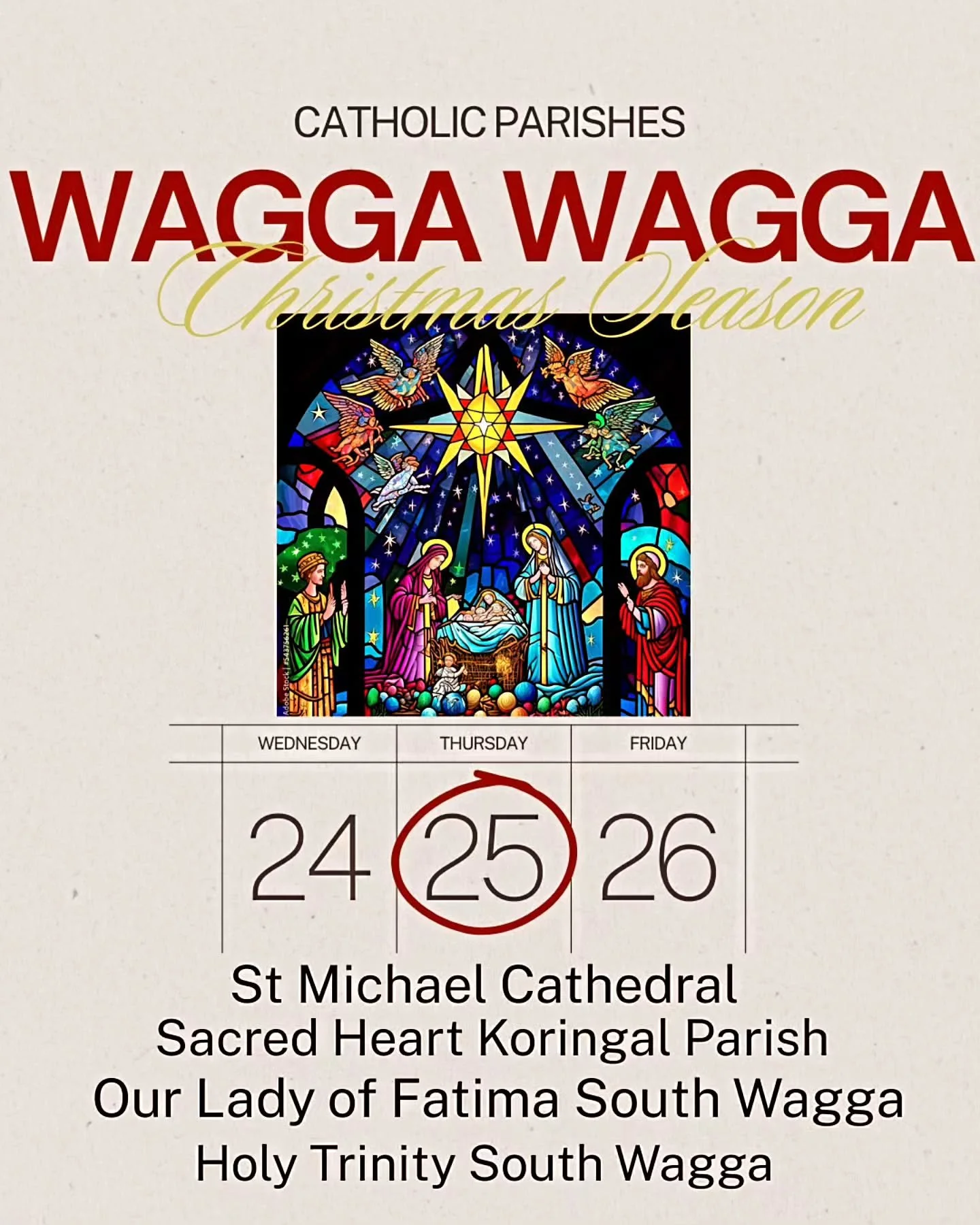 On this glorious day of Christmas, we gather in joy to celebrate the greatest gift the world has ever received: the birth of our Saviour Jesus Christ.

May the reason for the season, Jesus Christ, reign in your hearts. 🌟❤️

#WaggaCatholic #christmas