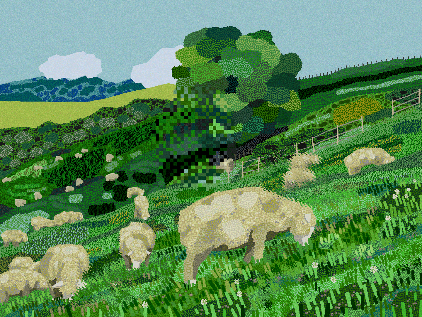 Goyong, Meal time, 2023, Mixed media