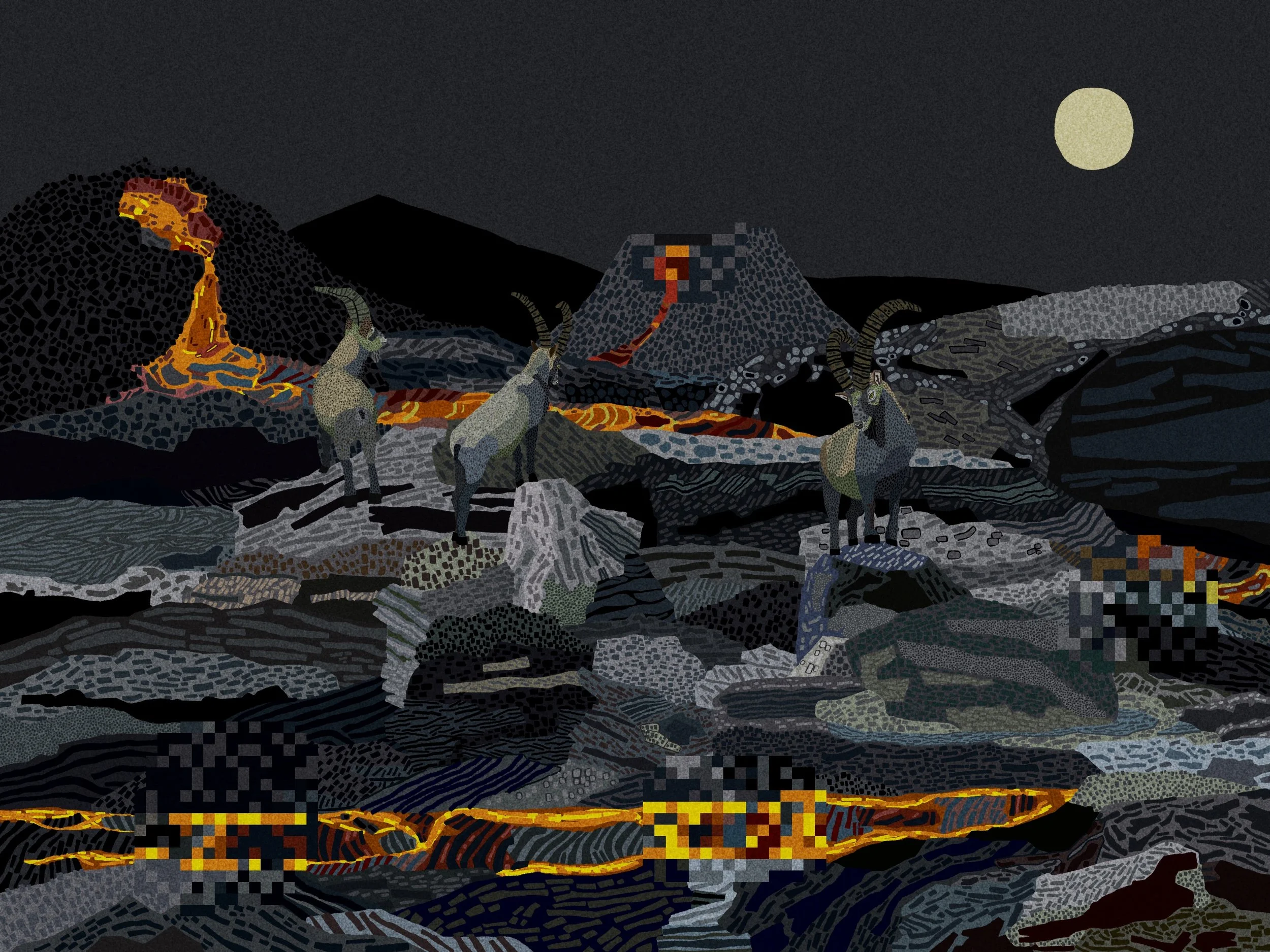 Goyong, Lava, 2024, Mixed media