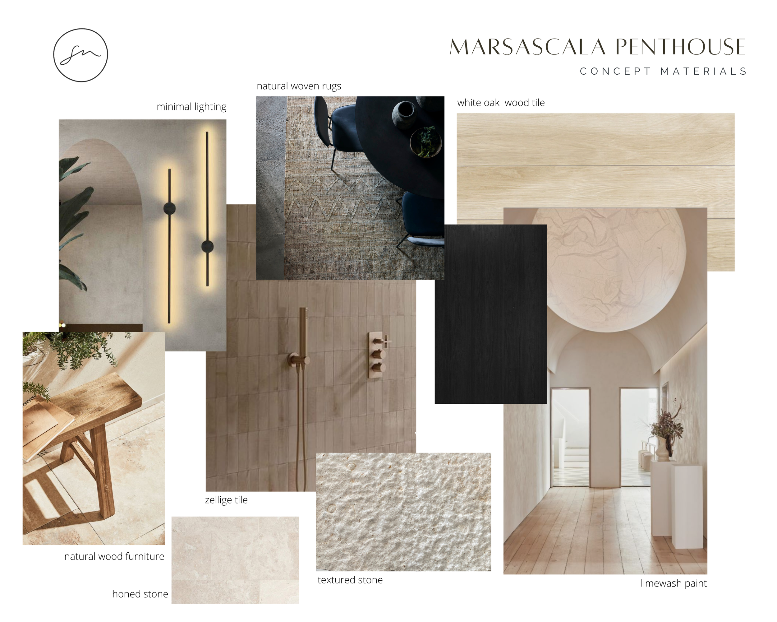 design phase - initial concept mood board