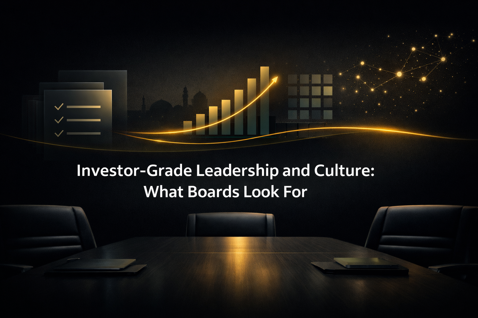 Investor-Grade Leadership and Culture: What Boards Look For