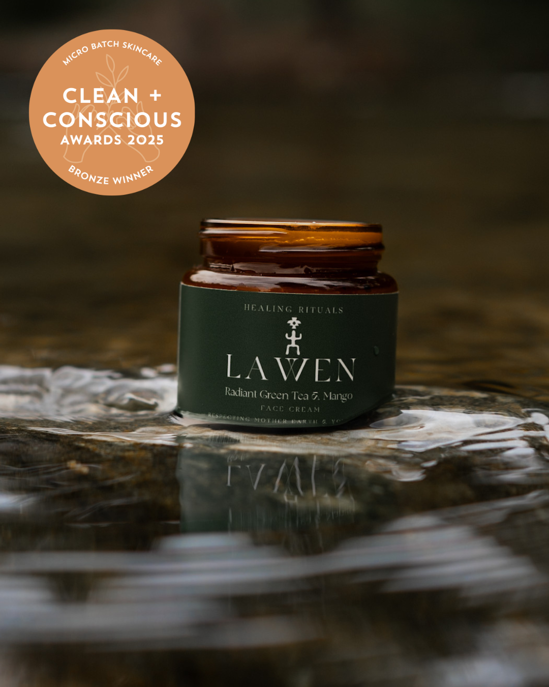 Lawen Radiant Green Tea Cream, award-winning Australian organic skincare