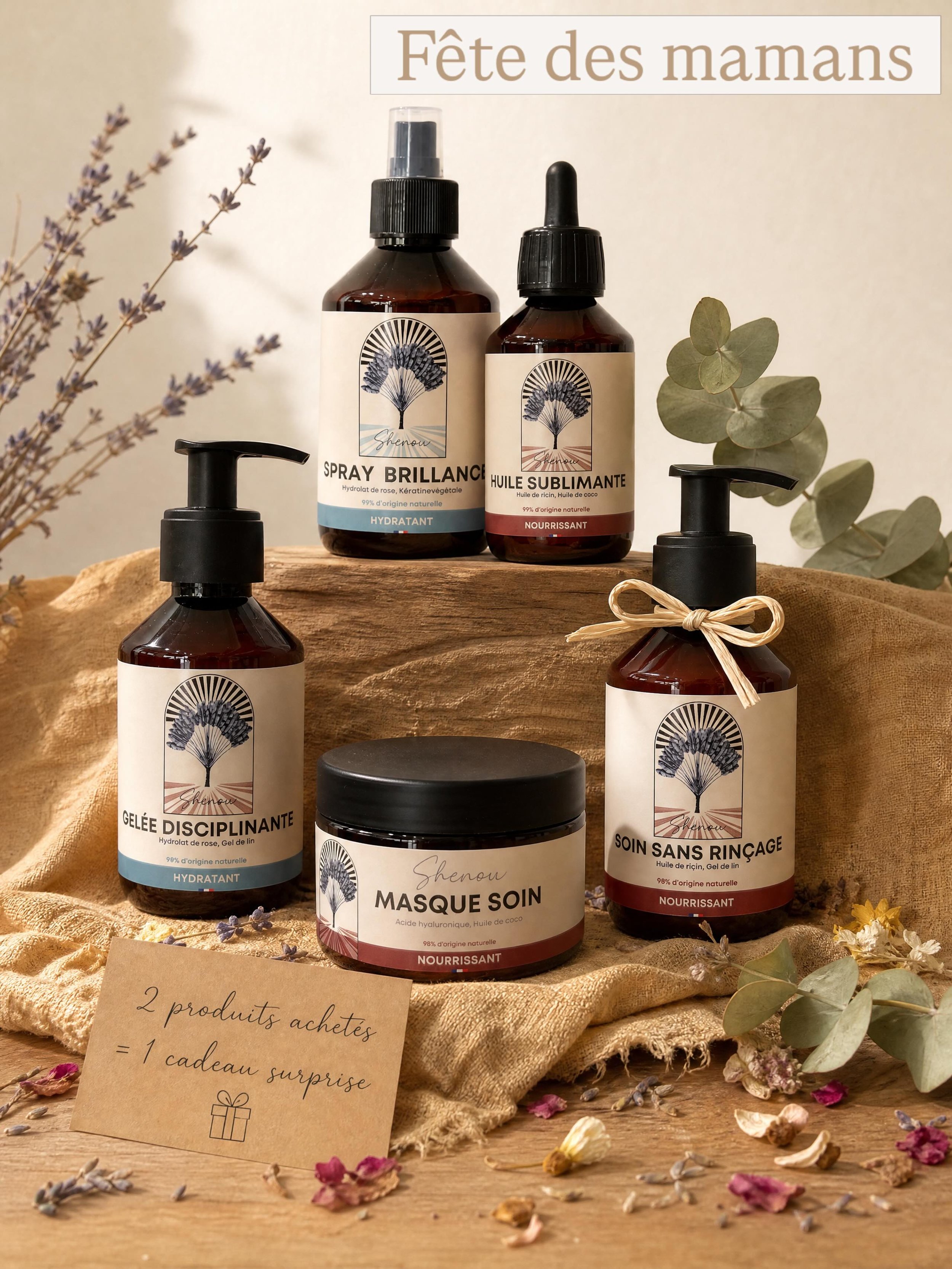 ✨ OFFRE SP&Eacute;CIALE POUR LA F&Ecirc;TE DES MAMANS ✨

Une maman m&eacute;rite le plus doux🌸

Notre Spa capillaire Shenou r&eacute;v&eacute;le votre beaut&eacute; naturelle et, pour la F&ecirc;te des M&egrave;res, vous pouvez le faire gr&acirc;ce 