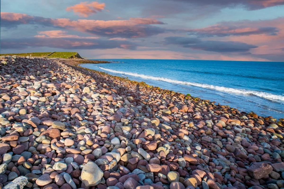 MMD_6535 · Cobble beach at dusk, Mulranny, Co. Mayo