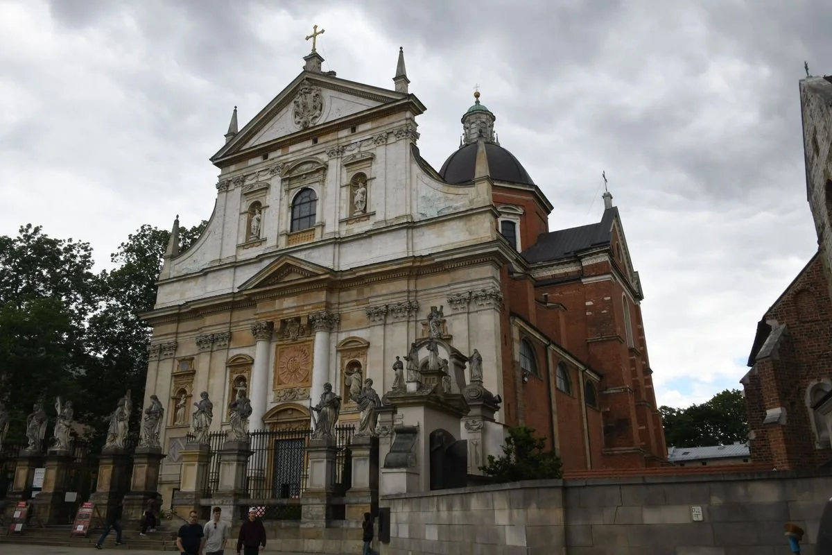 MAC_5324 · Baroque church facade, Krakow, Poland