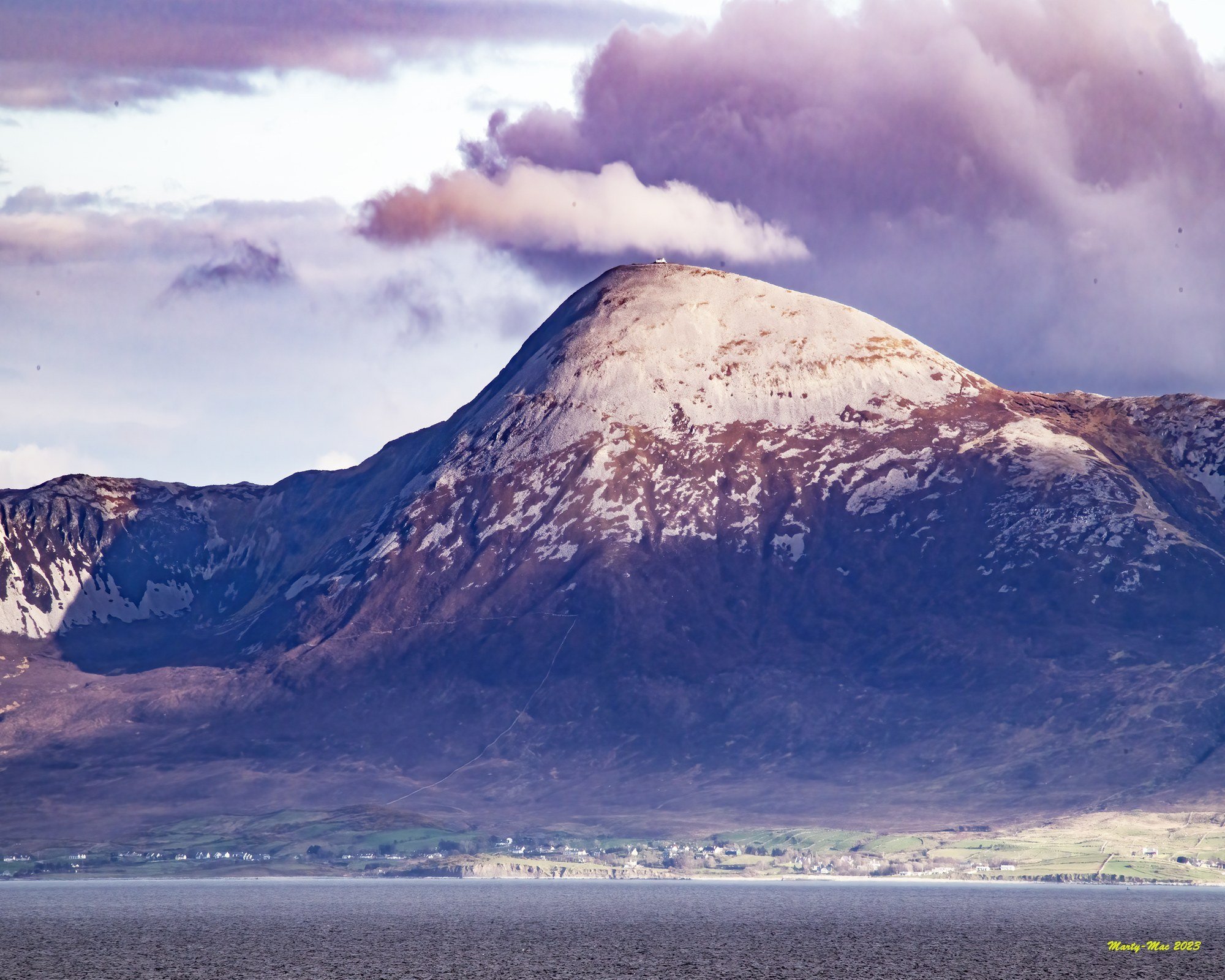 MMD_9901 · Croagh Patrick with snow, Co. Mayo