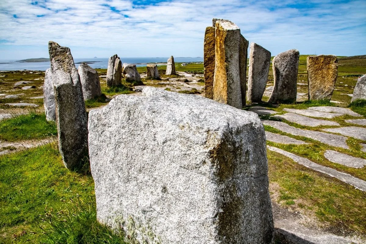 MMD_6761 · Standing stones, Deirbhile's Twist, Mullet Peninsula, Co. Mayo