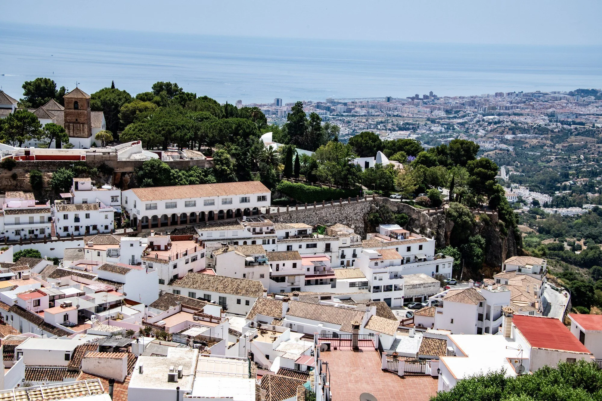 MAC_4321 · White village above the coast, Andalusia, Spain