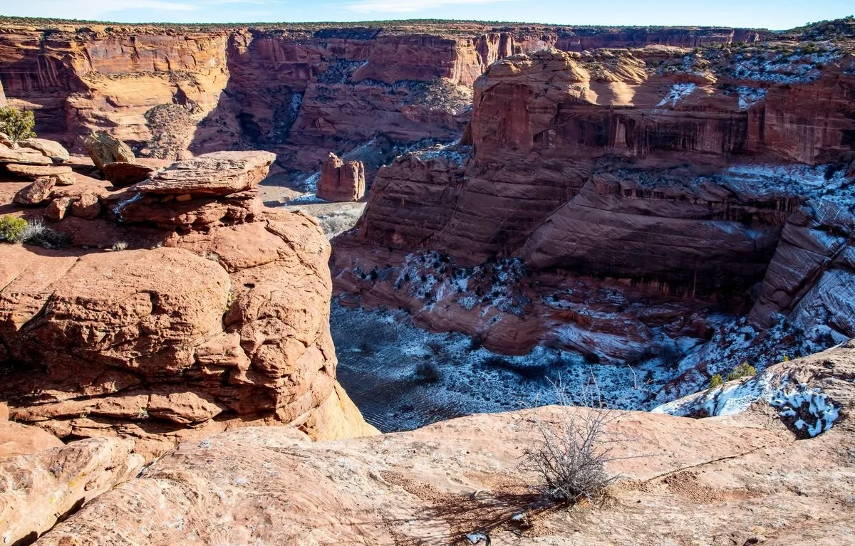 MMD_4804 · Snow on the canyon rim, Canyon de Chelly, Arizona