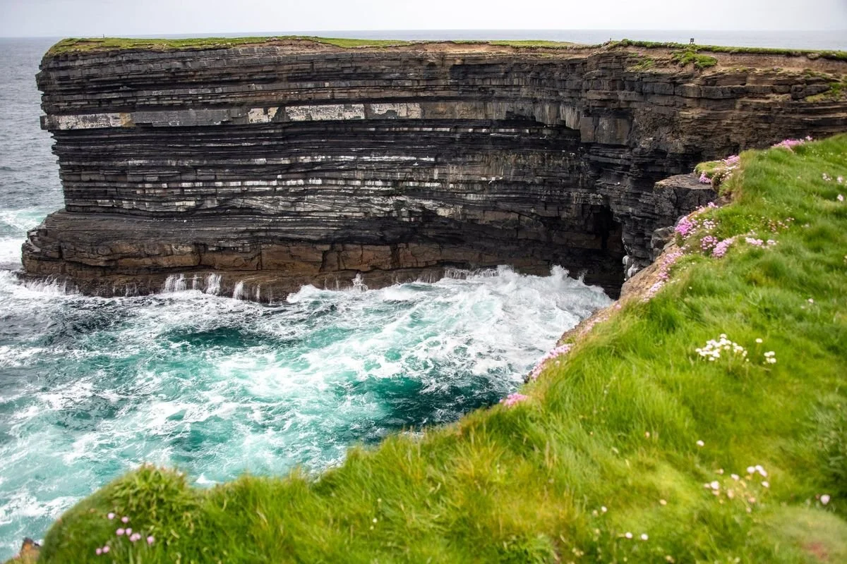 MAC_0469 · Layered cliffs and turquoise sea, Downpatrick Head, Co. Mayo