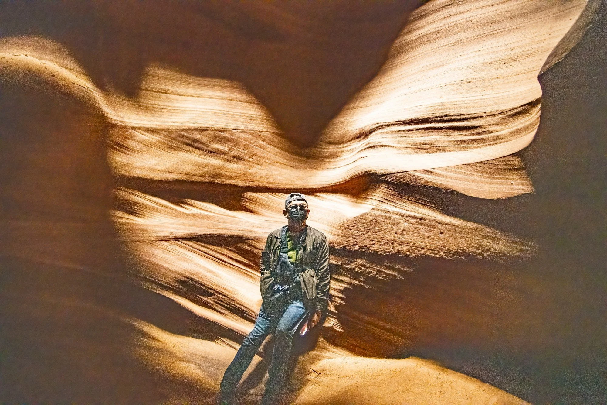 MMD_4452 · Figure in the canyon, Antelope Canyon, Arizona