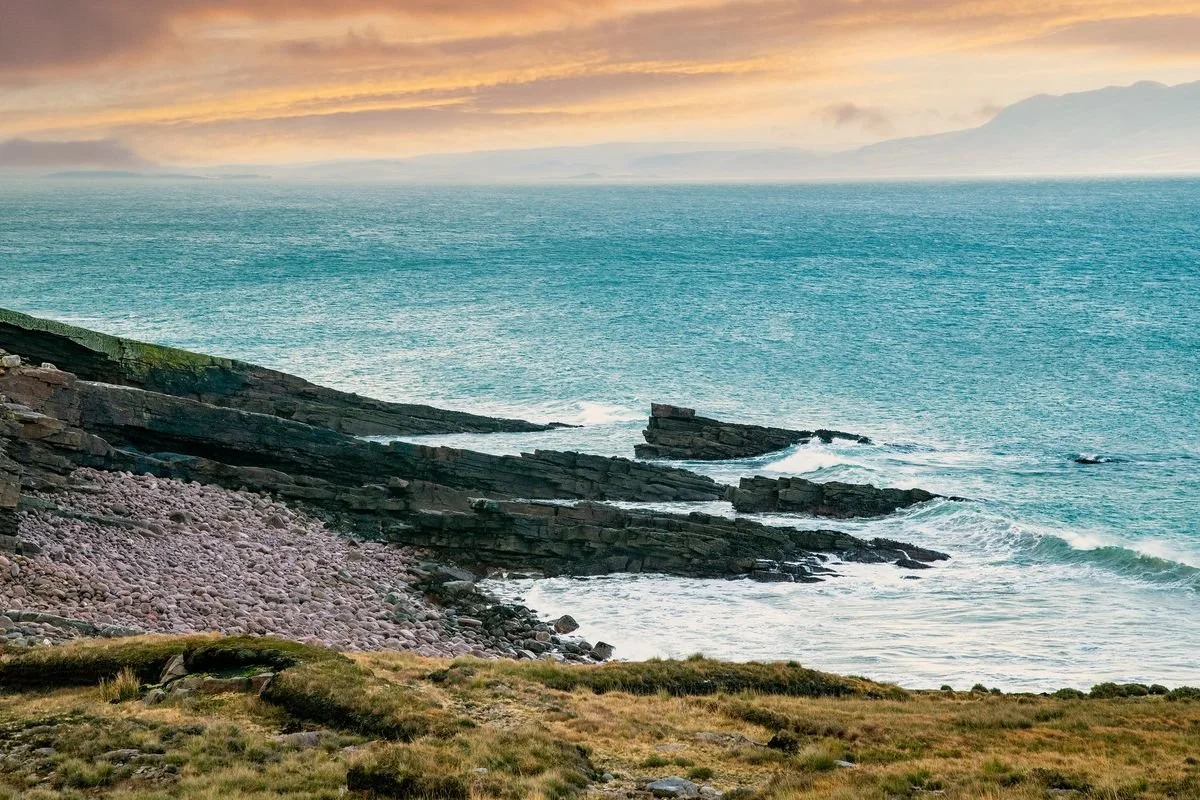 MMD_5943 · Golden evening on the coast, Curraun, Co. Mayo