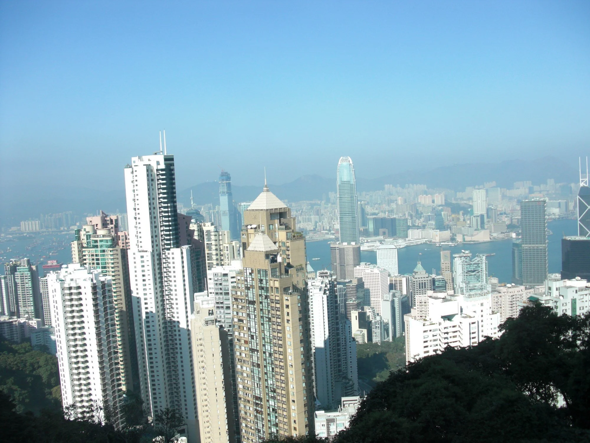 CIMG0376 · Mid-Levels towers and harbour, Hong Kong