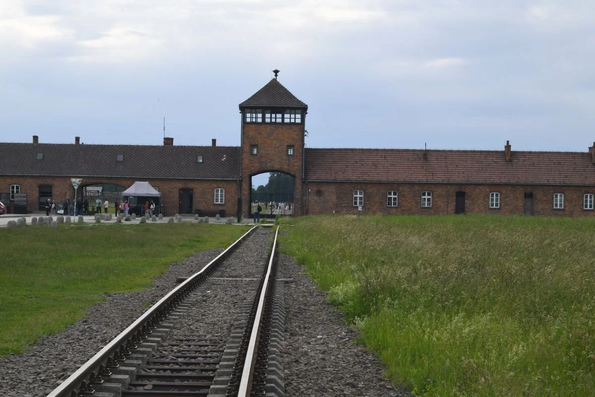 MAC_5556 · Rail track to the main gate, Auschwitz-Birkenau, Poland