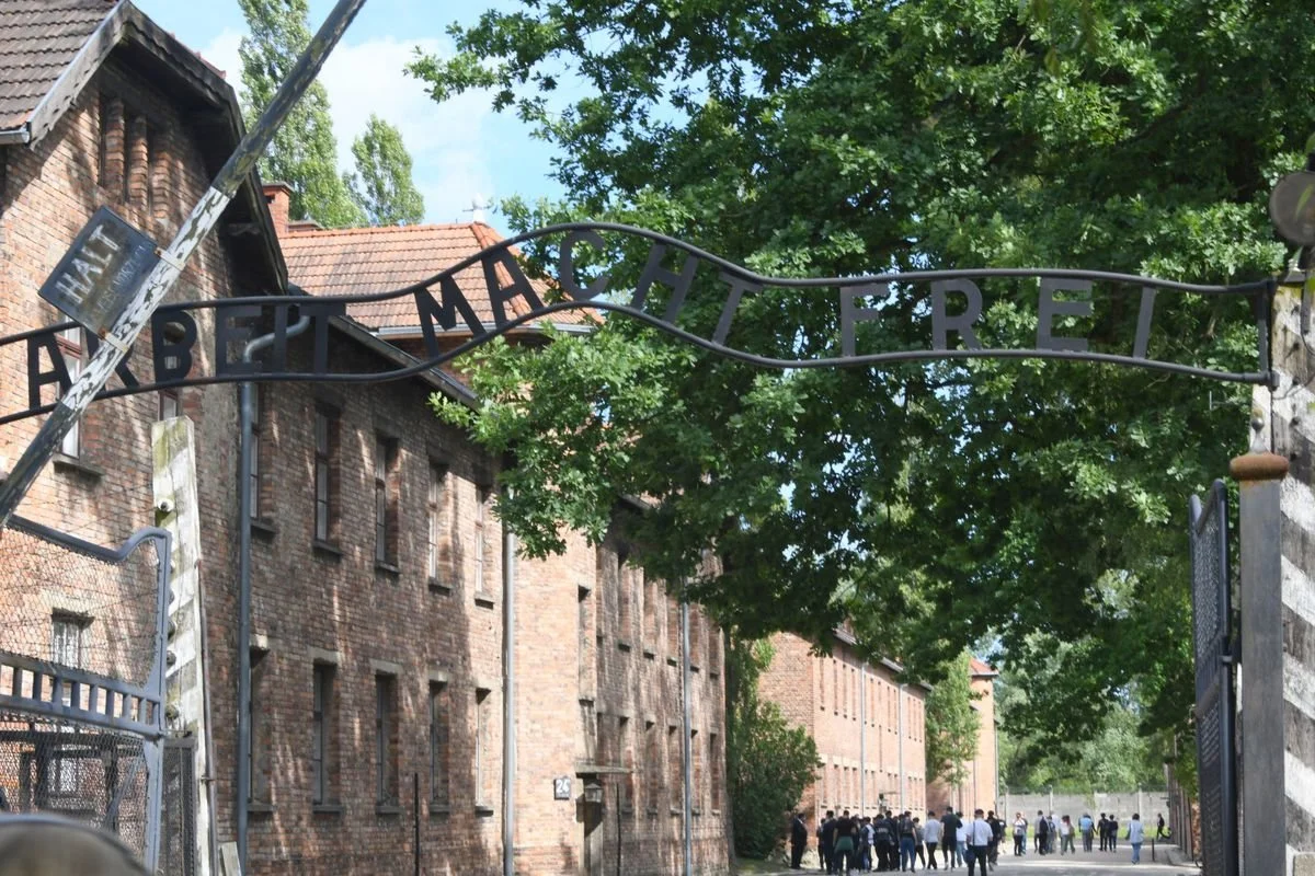 MAC_5462 · "Arbeit macht frei" gate, Auschwitz I, Poland