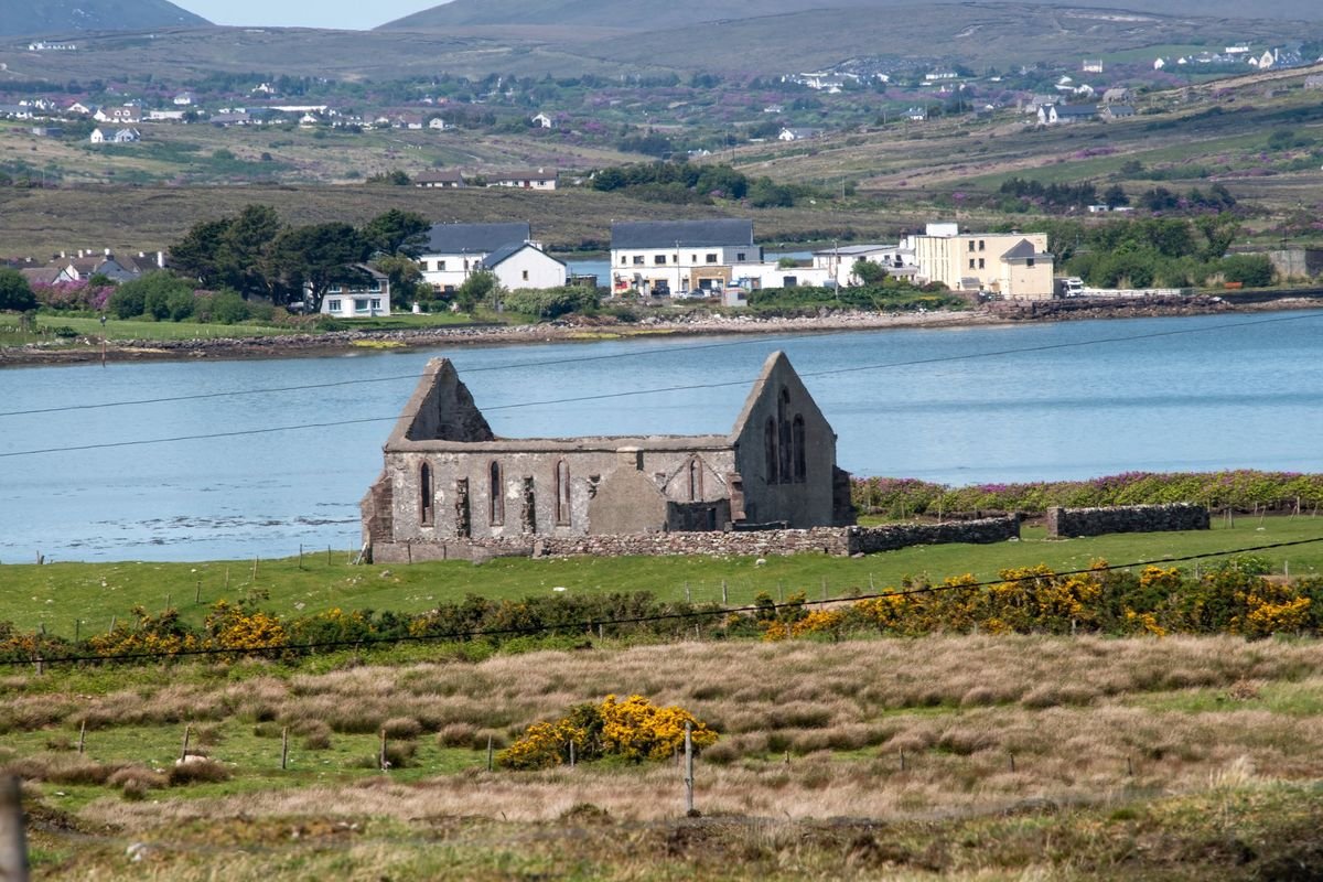 MAC_5242 · Roofless church by the bay, West of Ireland