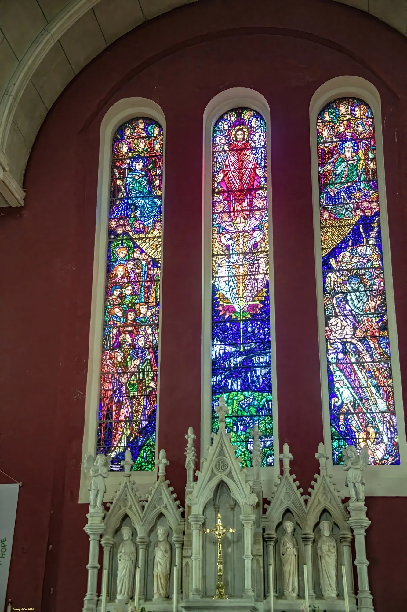MAC_4883 · The Last Judgement, Harry Clarke window, St Patrick's Church, Newport, Co. Mayo