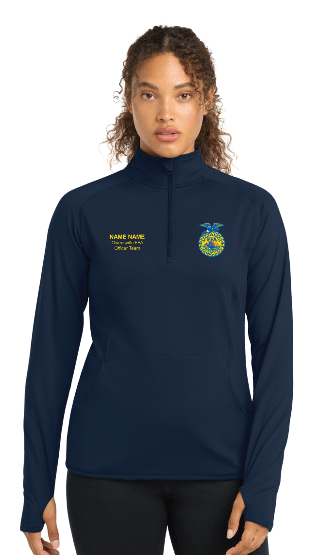 OHS-FFA Sport-Tek Sport-Wick Stretch 1/4-Zip Pullover - Ladies
