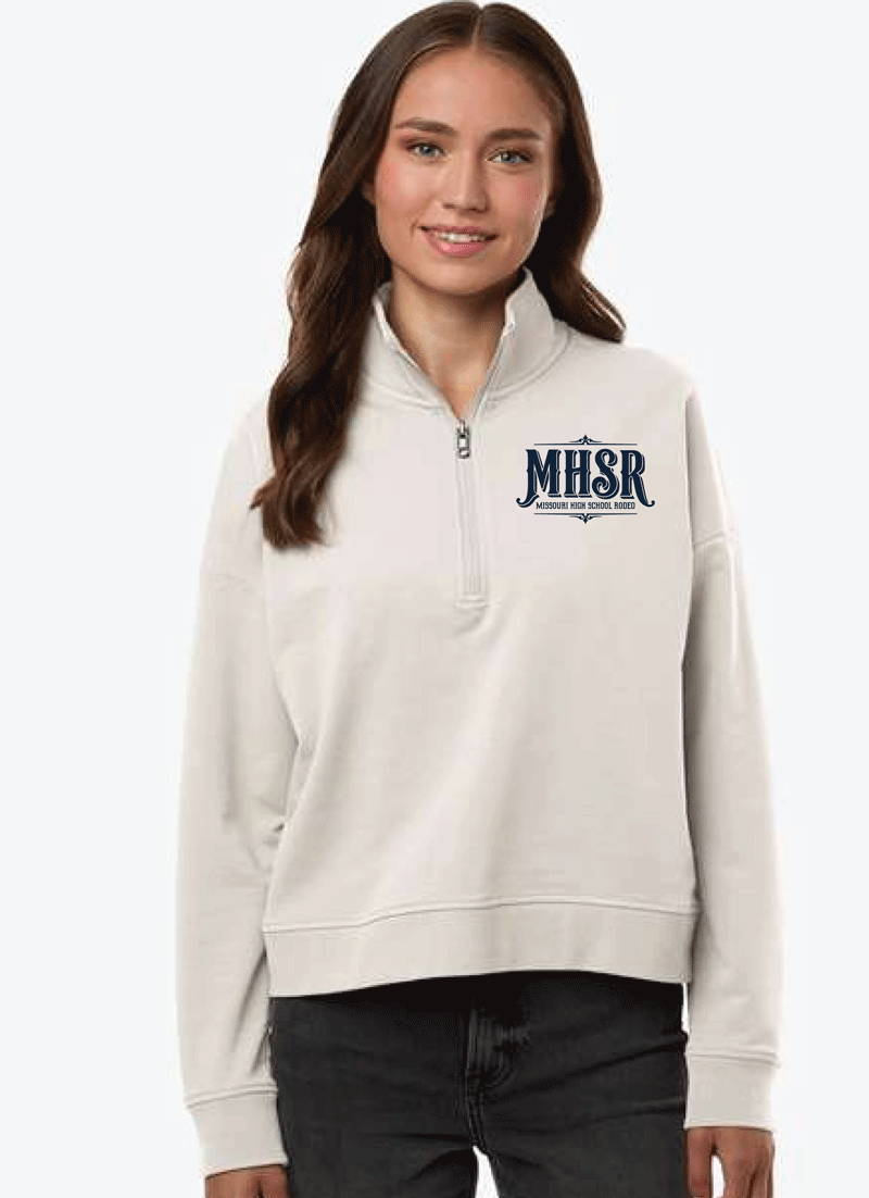 MHSR Women's Perform Quarter-Zip Pullover - Smoke