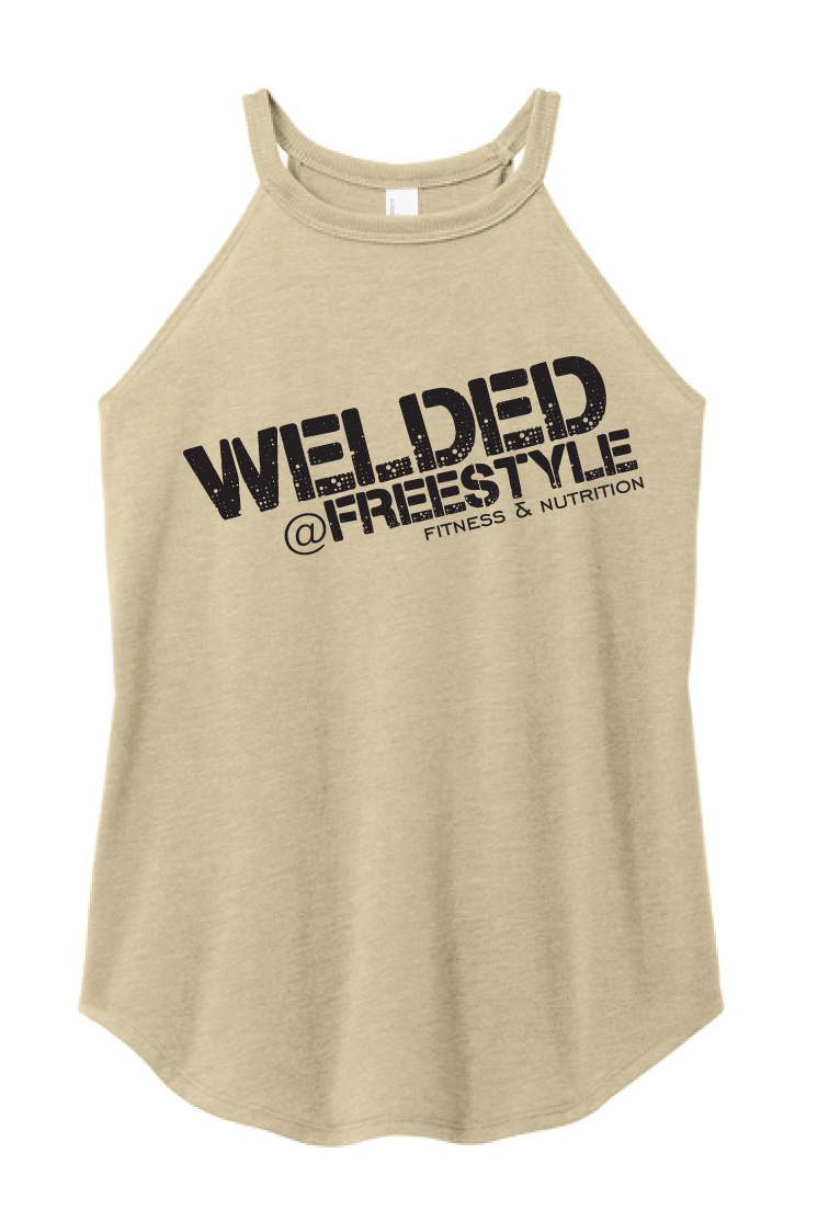 FFN District Women’s Perfect Tri Rocker Tank - Welded