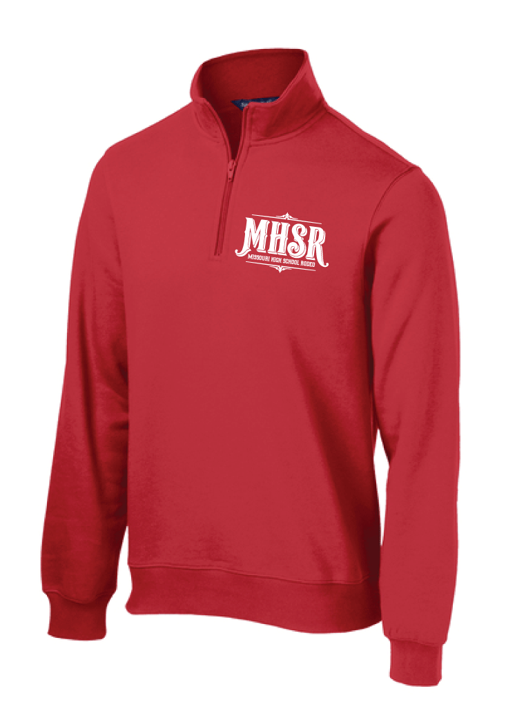 MHSR Sport Tek Quarterzip - Red