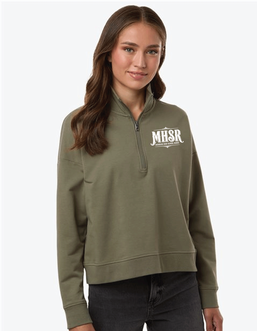 MHSR Women's Perform Quarter-Zip Pullover - Pine