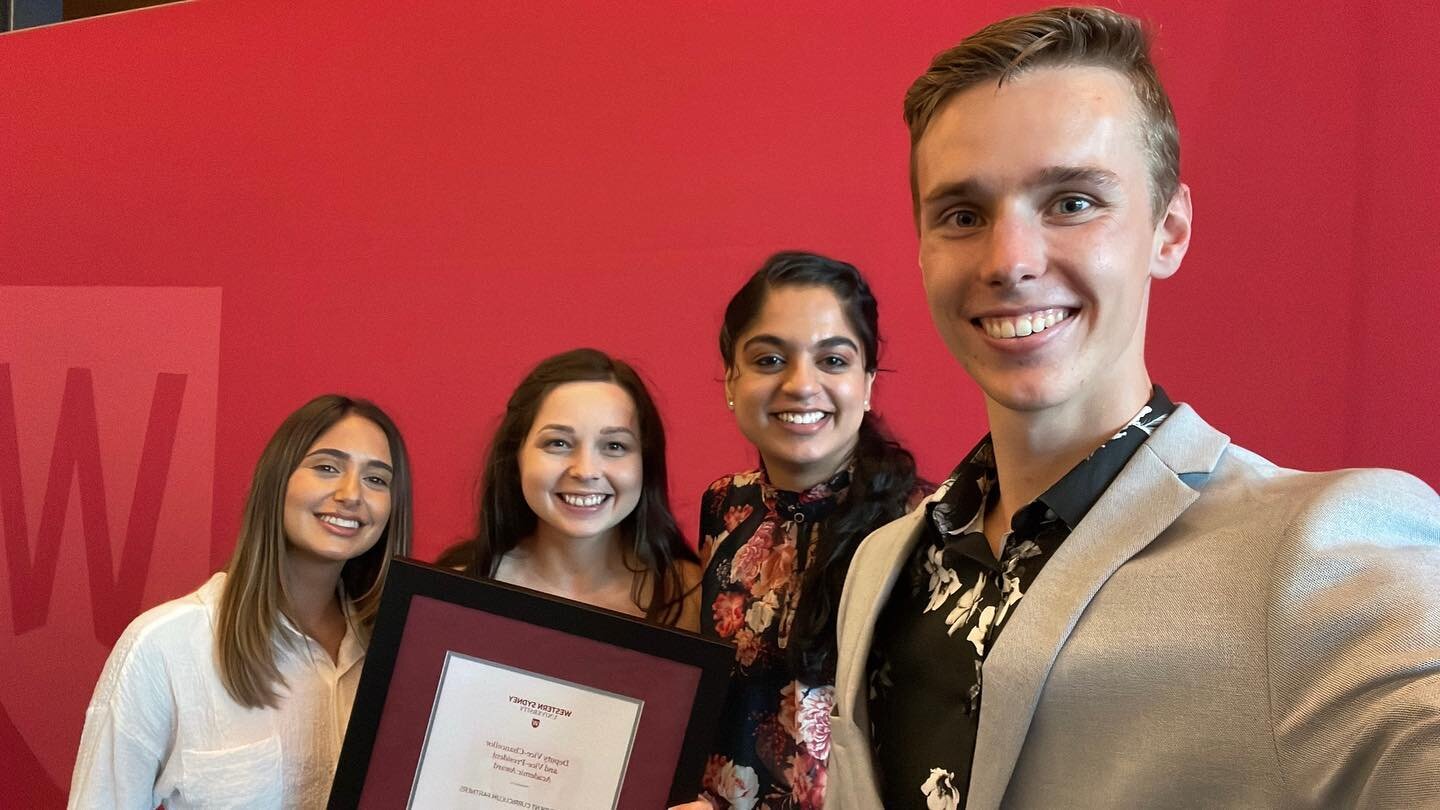 Last week us student partners won outstanding citation for student learning at the DVCA and Vice Chancellor&rsquo;s Awards! We are so excited and grateful for our work to be recognised by the uni ❤️❤️

.
.
.
#western #westernsap #uni #unilife #wsu #u